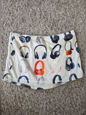 Headphone Print O Mighty Micro Mini Skirt